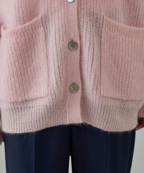 ROPE'（ロペ） カーディガン スーパーキッドモヘヤVネックカーディガン