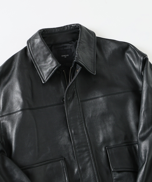 EDIFICE（エディフィス） 革ジャン ライダース A2 レザーショート