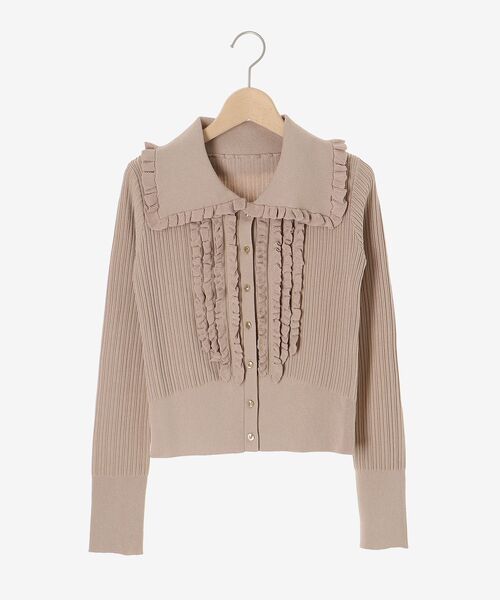 cle blatt カーディガン フリルデザインカーディガン レディース