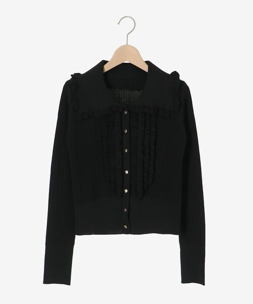 cle blatt カーディガン フリルデザインカーディガン レディース