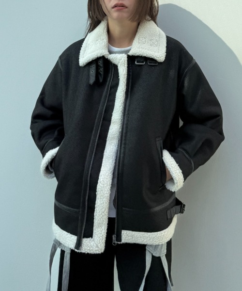 「y/m」 ブルゾン FREE ブラック レディース_画像4