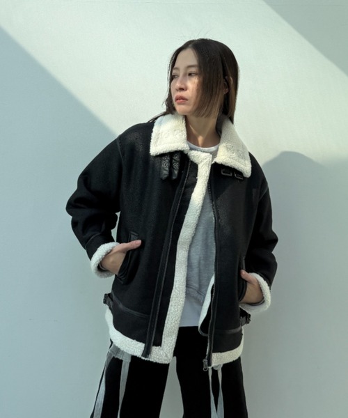 「y/m」 ブルゾン FREE ブラック レディース_画像6