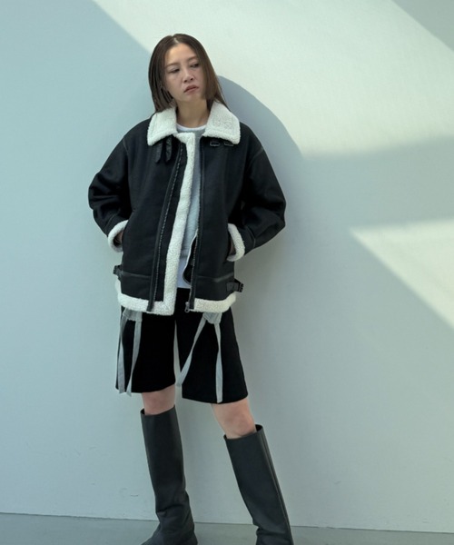 「y/m」 ブルゾン FREE ブラック レディース_画像9