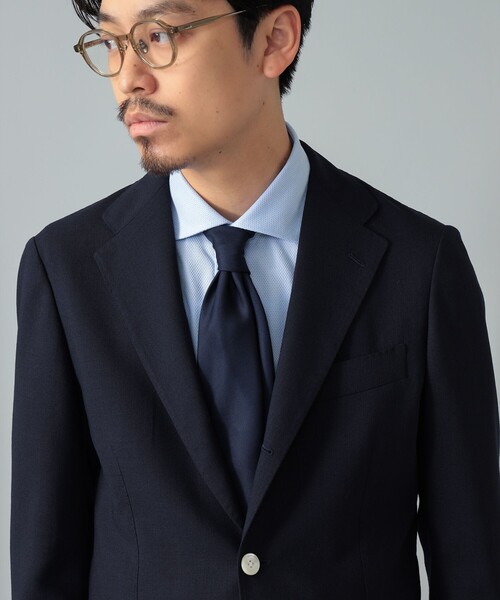 コート ジャケット NEW EASY ジャパンウール ネイビー ジャケット メンズの画像