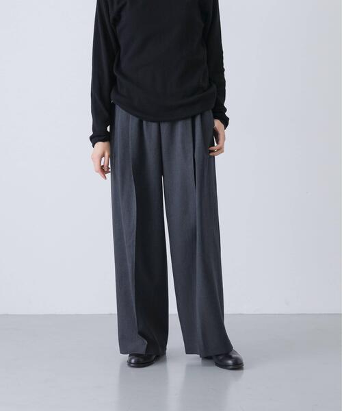 かぐれ パンツ ウォッシャブルウールツイルパンツ レディース