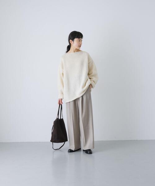 かぐれ パンツ ウォッシャブルウールツイルパンツ レディース