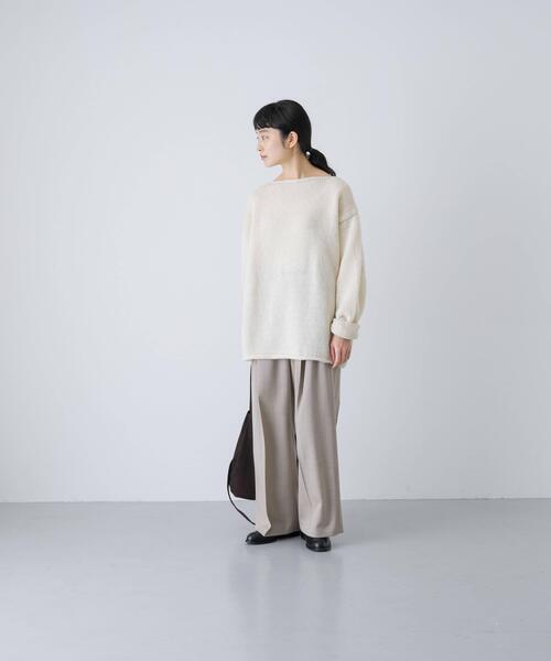 かぐれ パンツ ウォッシャブルウールツイルパンツ レディース