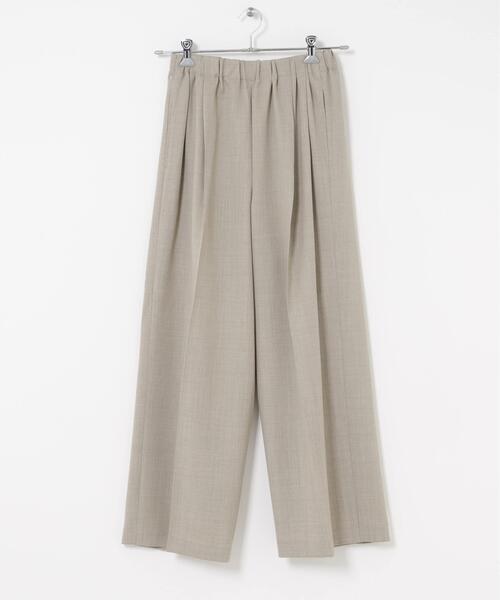 かぐれ パンツ ウォッシャブルウールツイルパンツ レディース