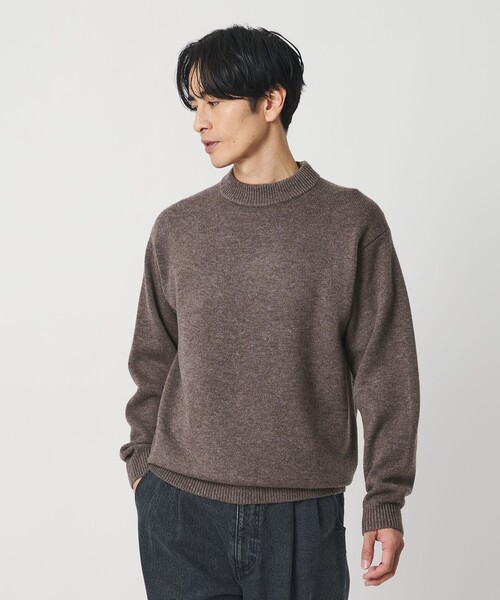 ウールカシミヤブレンド モックネック ニット BEAUTY＆YOUTH UNITED ARROWS セーター ニット ウールカシミヤブレンド