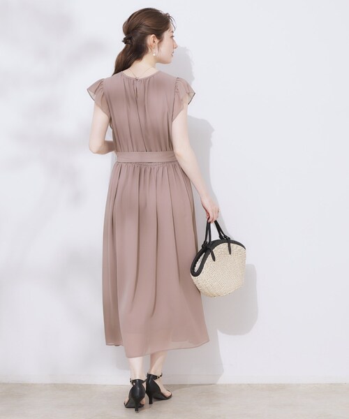 「couture brooch」 半袖ワンピース 38 ブルー レディース_画像5