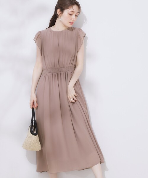 「couture brooch」 半袖ワンピース 38 ブルー レディース_画像6