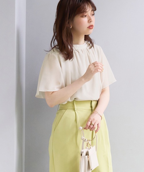 「natural couture」 半袖ブラウス FREE ネイビー レディース_画像5
