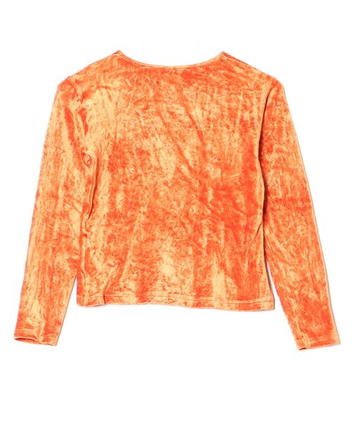 「BASERANGE」 長袖カットソー S オレンジ レディース_画像2