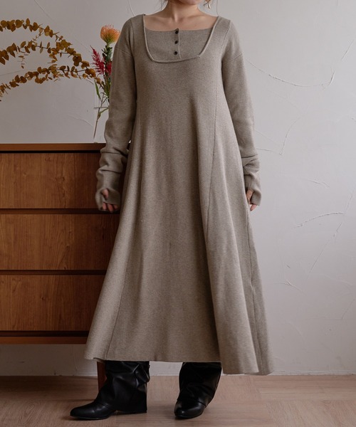 mideal（マイディール） ワンピース lady knit onepiece / レディー