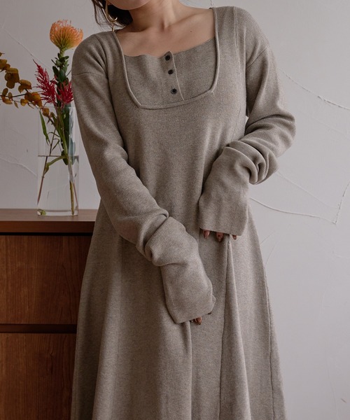 mideal（マイディール） ワンピース lady knit onepiece / レディー