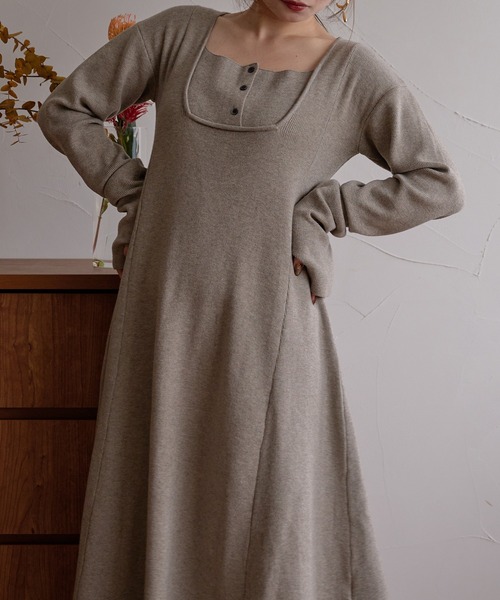 mideal（マイディール） ワンピース lady knit onepiece / レディー