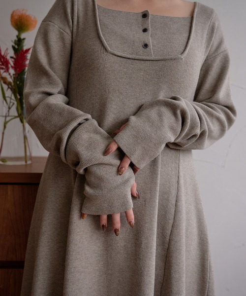 mideal（マイディール） ワンピース lady knit onepiece / レディー
