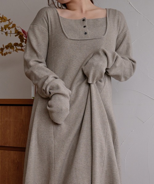 mideal（マイディール） ワンピース lady knit onepiece / レディー