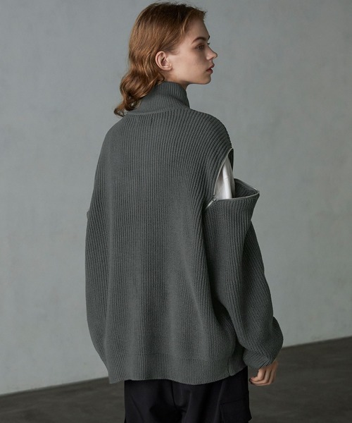 「SERACE」 ニットカーディガン M ブラック メンズ_画像5