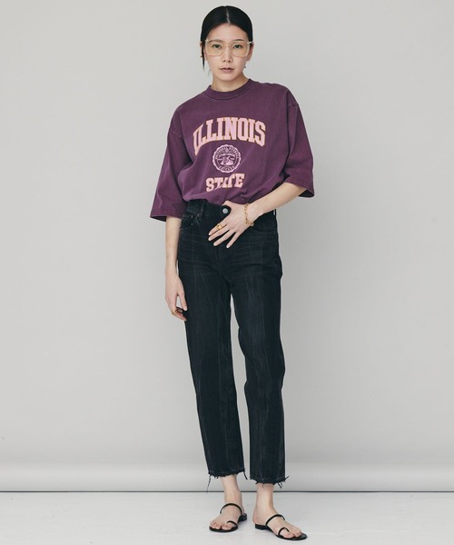 「UNIVERSAL OVERALL」 半袖Tシャツ FREE グリーン レディース_画像2