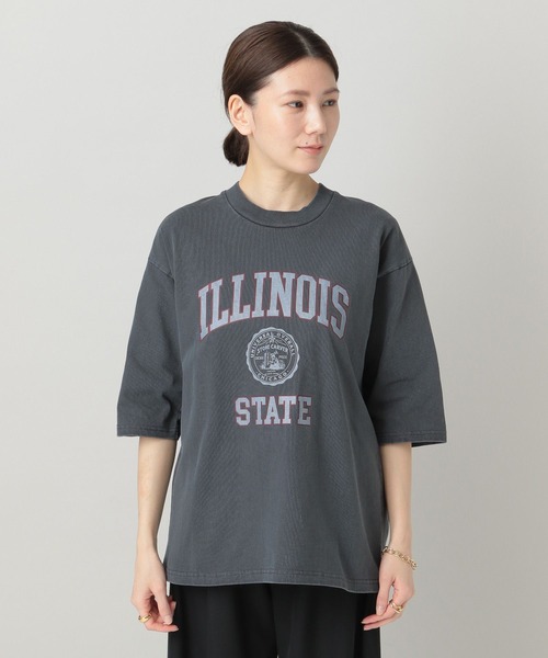 「UNIVERSAL OVERALL」 半袖Tシャツ FREE グリーン レディース_画像4