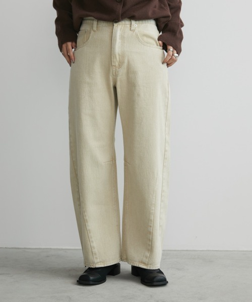 [Aunt Marie's] Denim брюки M Brown женский 