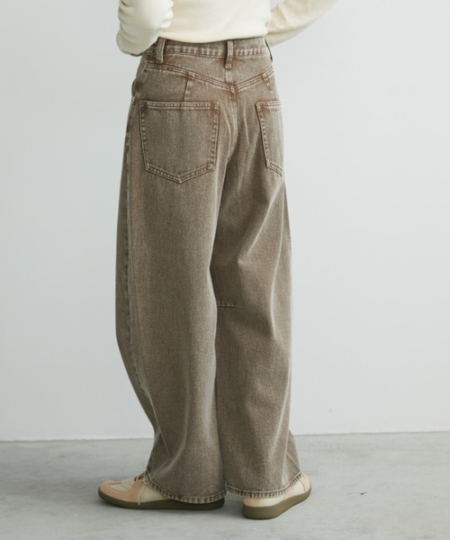 [Aunt Marie's] Denim брюки M Brown женский 