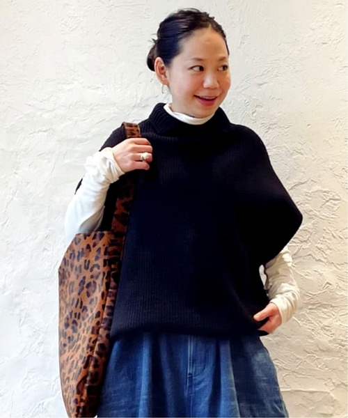 「JOURNAL STANDARD LUXE」 半袖ニット FREE ベージュ レディースの画像