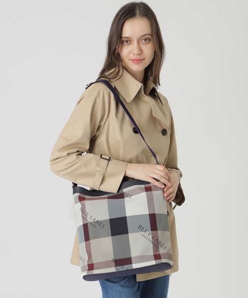 【新品未使用】BLUE LABEL チェック柄ショルダー BLUE LABEL CRESTBRIDGE（ブルーレーベルクレストブリッジ