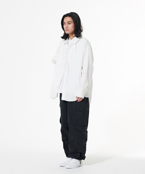 「DISCOVERED」 長袖シャツ 3 ホワイト メンズ_画像3