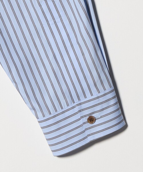 シャツ/ブラウス(長袖/七分) roku 6 COTTON SUKE SHIRT 6 ブラウス シャツ 「6(ROKU)」コットン ストライプ シャツ レディース