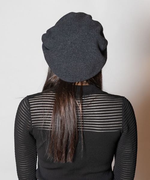 「CA4LA」 ベレー帽 ONESIZE ブラック レディース_画像7