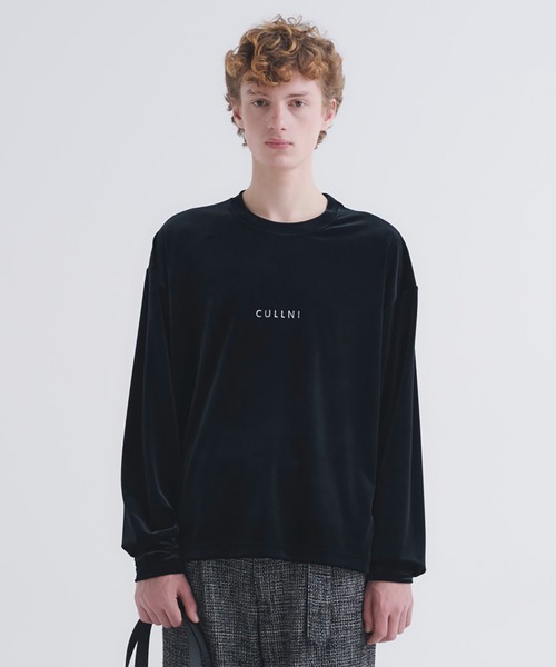 「CULLNI」 長袖Tシャツ 0 ブルーグリーン メンズ_画像2