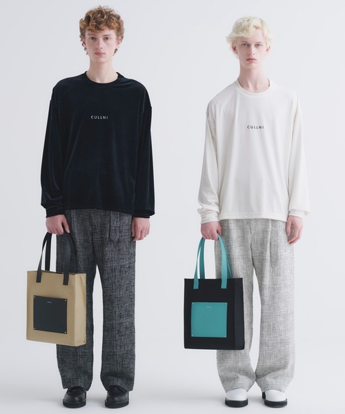 「CULLNI」 長袖Tシャツ 0 ブルーグリーン メンズ_画像3