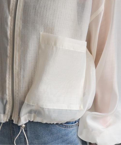 「ap retro」 ブルゾン FREE アイボリー レディース_画像5