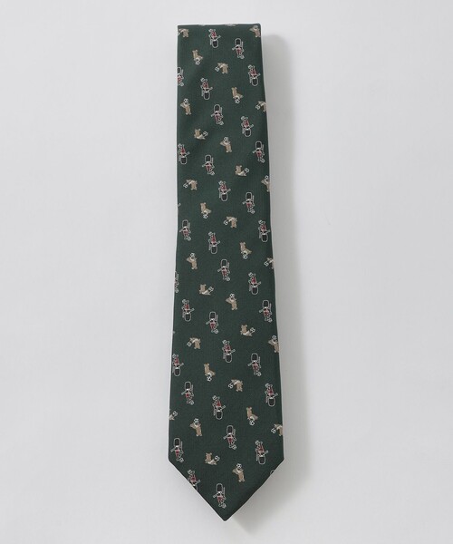 【美品】ポロ ラルフローレン ネクタイ ポニー総柄 菱屋 シルク100% POLO RALPH LAUREN（ポロ・ラルフローレン） ラルフローレン ネクタイ