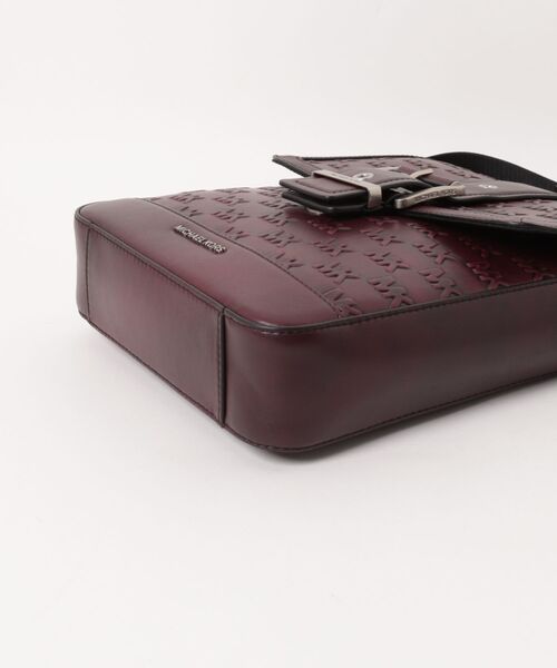 新品未使用 マイケルコース ブラック レザー ボックス ロゴ ショルダーバッグ MICHAEL KORS（マイケルコース） ショルダーバッグ レディース レザー