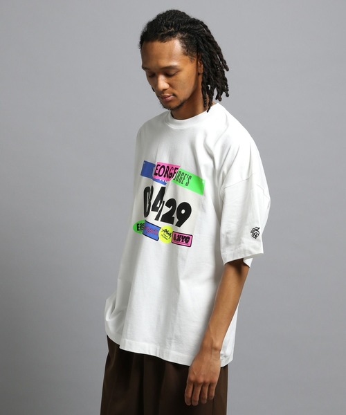 「GEORGE'S」 半袖Tシャツ LARGE ブラウン メンズ_画像2