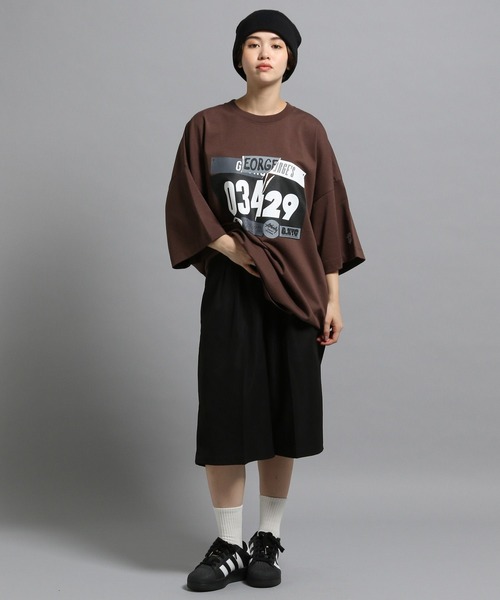 「GEORGE'S」 半袖Tシャツ LARGE ブラウン メンズ_画像5