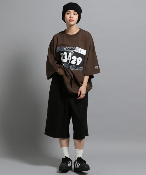 「GEORGE'S」 半袖Tシャツ LARGE ブラウン メンズ_画像8