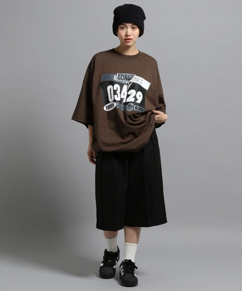 「GEORGE'S」 半袖Tシャツ LARGE ブラウン メンズ_画像9