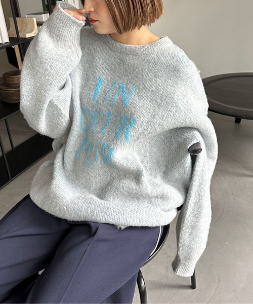 「PILIT」 長袖ニット MEDIUM ブラウン レディース_画像8