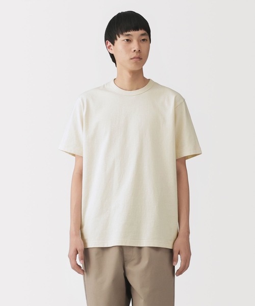 無地Tシャツ専門 MUJI出品 無印良品（MUJI） tシャツ 紳士 洗いざらし太番手クルーネック半袖T