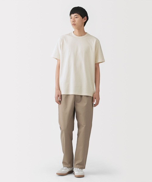 無印良品（MUJI） tシャツ 紳士 洗いざらし太番手クルーネック半袖T