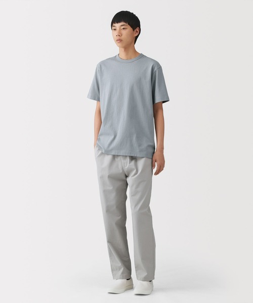 無印良品（MUJI） tシャツ 紳士 洗いざらし太番手クルーネック半袖T