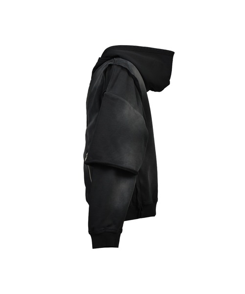 BREATH パーカー BLEACH LAYERED ZIP HOODIE メンズ レディース