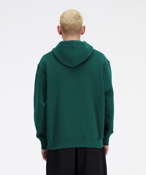 「New Balance」 プルオーバーパーカー LARGE グリーン メンズ_画像4