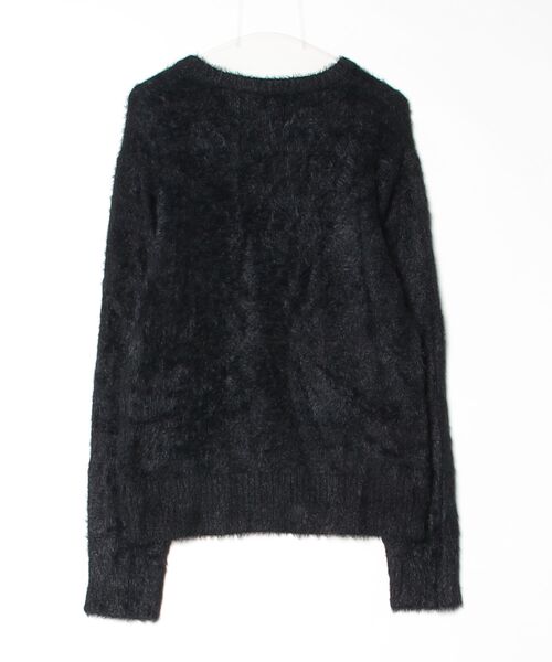 「roshell」 「jiggysshop」長袖ニット MEDIUM ブラック メンズ_画像2