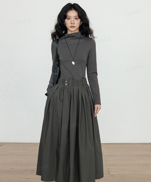 「Dalfwin」 ドッキングワンピース SMALL グレー レディースの画像