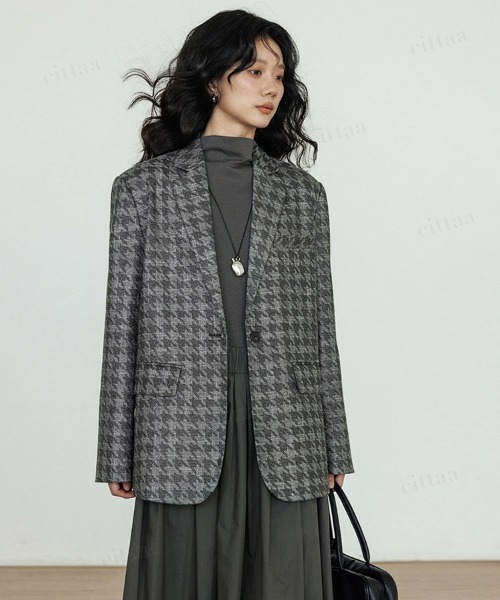 「Dalfwin」 ドッキングワンピース SMALL グレー レディースの画像